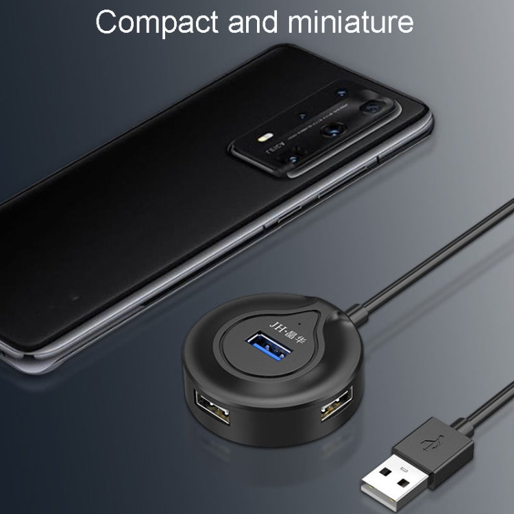 JINGHUA N62 USB2.0 4-Port Splitter One To Four HUB Extension Connector, Model: 0.2m Black - HoMEdemic™ 