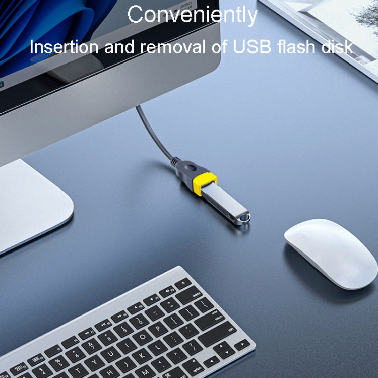 JINGHUA U111 USB 2.0 Data Extension Cable Computer Audio/Video Adapter Cord, Size: 3m(Gray) - HoMEdemic™ 