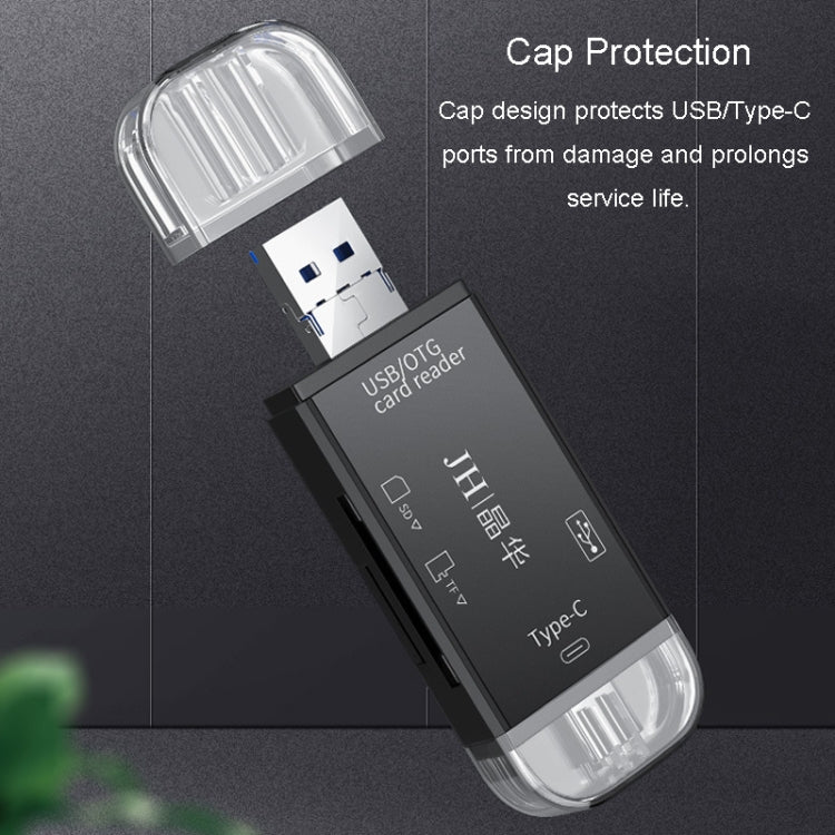JINGHUA USB2.0 Multi-Function Card Reader SD/TF Dual Card Slot Cell Phone Computer Card Reader(White) - HoMEdemic™ 