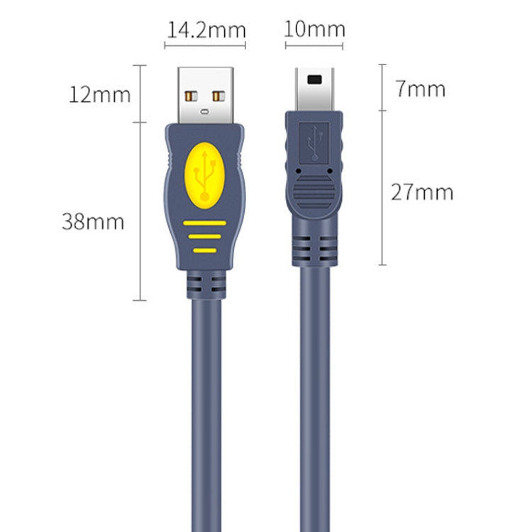 JINGHUA USB2.0 To T-Port Connection Cable MINI5Pin Data Hard Disk Cable, Length: 1.5m - HoMEdemic™ 