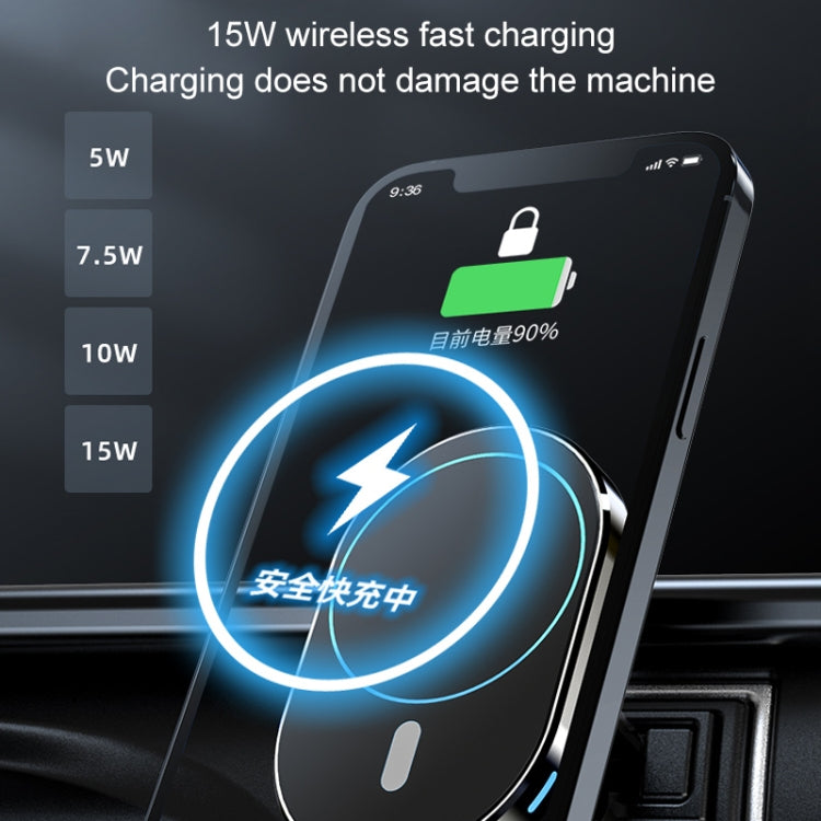 JJT-968 15W Max Output Magnetic Car Air Outlet Bracket Wireless Charger, JJT-968 - HoMEdemic™ 