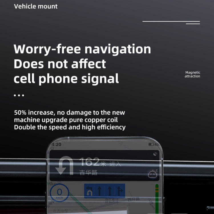 JJT-969 15W Max Output Magnetic Car Air Outlet Bracket Wireless Charger, JJT-969 - HoMEdemic™ 