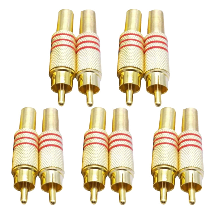 JL0924 3.5mm RCA Jack Connector (10 Pcs in One Package, the Price is for 10 Pcs), JL0924 3.5mm RCA (Red) - HoMEdemic™ 