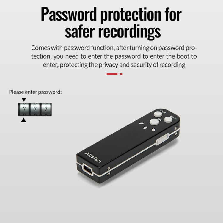 JNN J1 Mini Smart HD Noise Cancelling Voice Recorder, Memory:4GB(Black) - HoMEdemic™ 