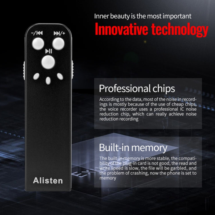 JNN J1 Mini Smart HD Noise Cancelling Voice Recorder, Memory:8GB(Black) - HoMEdemic™ 
