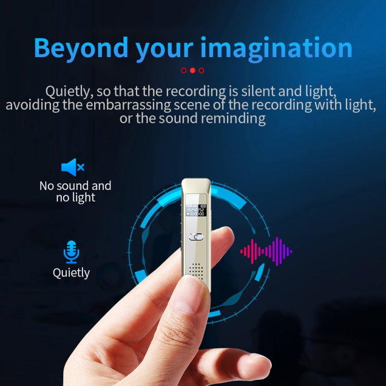 JNN Q7 Mini Portable Voice Recorder with OLED Screen, Memory:16GB(Gold) - HoMEdemic™ 