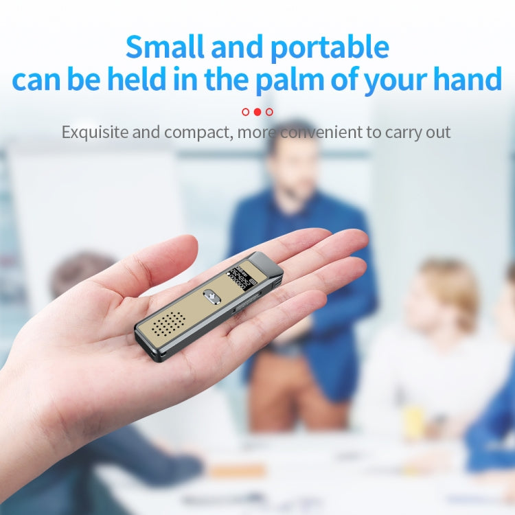 JNN Q7 Mini Portable Voice Recorder with OLED Screen, Memory:16GB(Grey+Gold) - HoMEdemic™ 