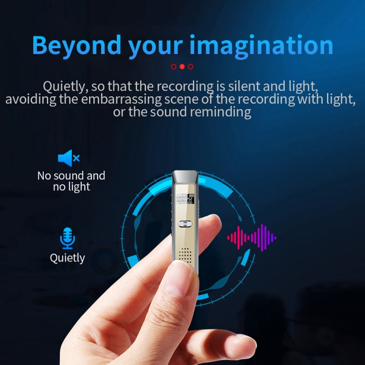 JNN Q7 Mini Portable Voice Recorder with OLED Screen, Memory:4GB(Grey+Gold) - HoMEdemic™ 
