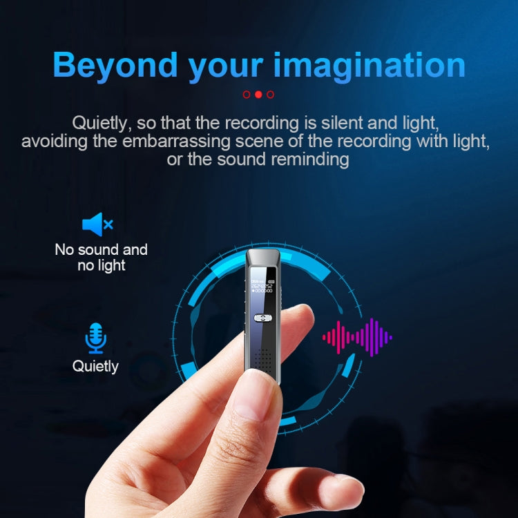 JNN Q7 Mini Portable Voice Recorder with OLED Screen, Memory:4GB(Metal Gray) - HoMEdemic™ 
