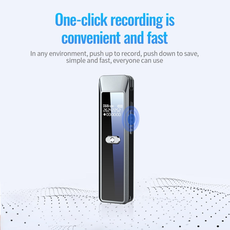 JNN Q7 Mini Portable Voice Recorder with OLED Screen, Memory:4GB(Metal Gray) - HoMEdemic™ 