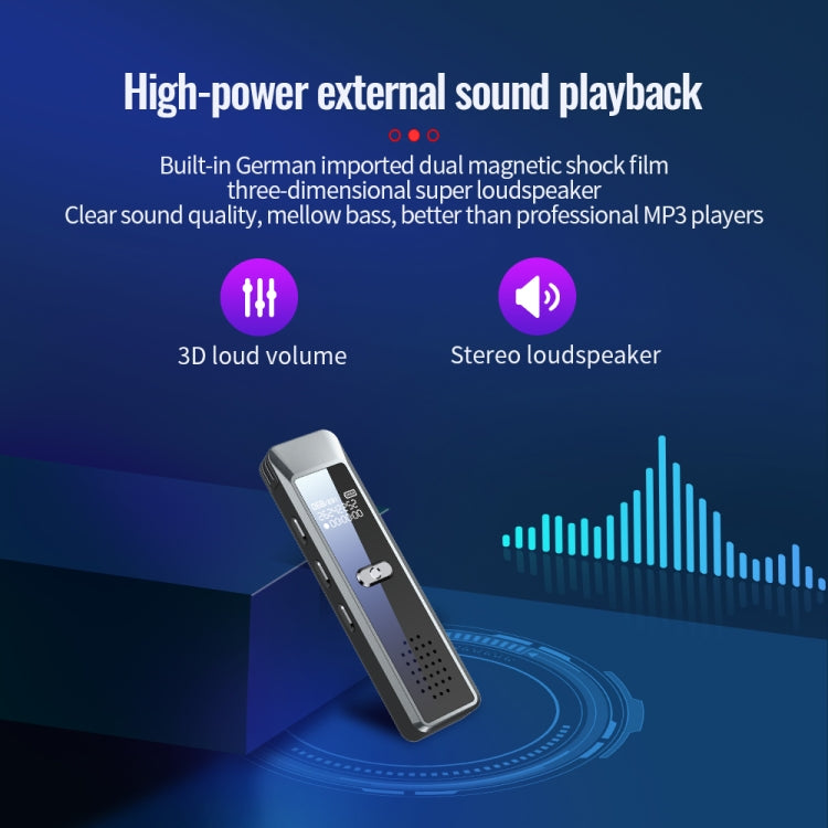 JNN Q7 Mini Portable Voice Recorder with OLED Screen, Memory:4GB(Metal Gray) - HoMEdemic™ 