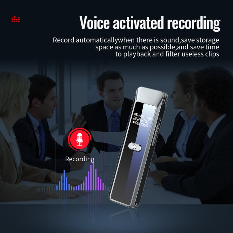 JNN Q7 Mini Portable Voice Recorder with OLED Screen, Memory:4GB(Metal Gray) - HoMEdemic™ 