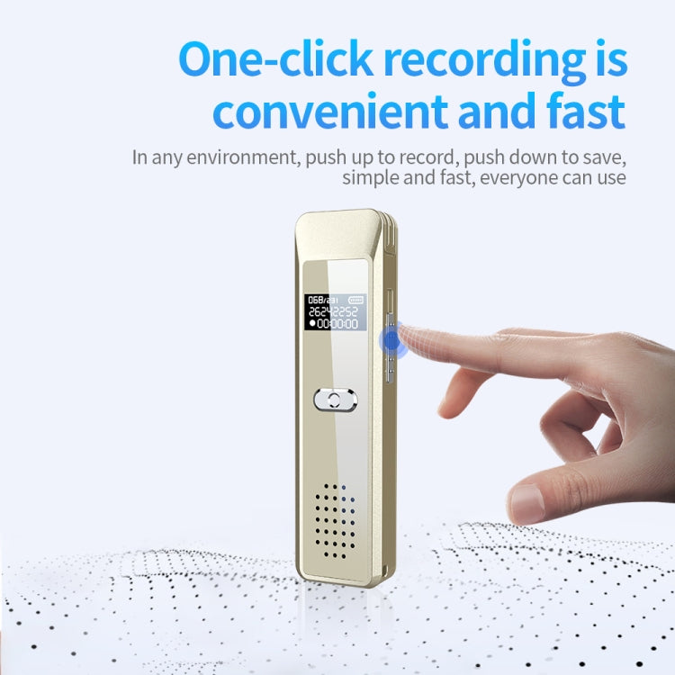 JNN Q7 Mini Portable Voice Recorder with OLED Screen, Memory:8GB(Gold) - HoMEdemic™ 