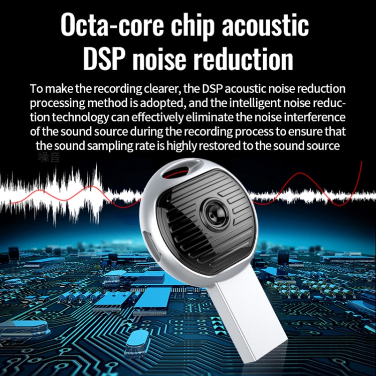 JNN S13 Zinc Alloy U-disk Voice Recorder, Memory:16GB(Silver) - HoMEdemic™ 