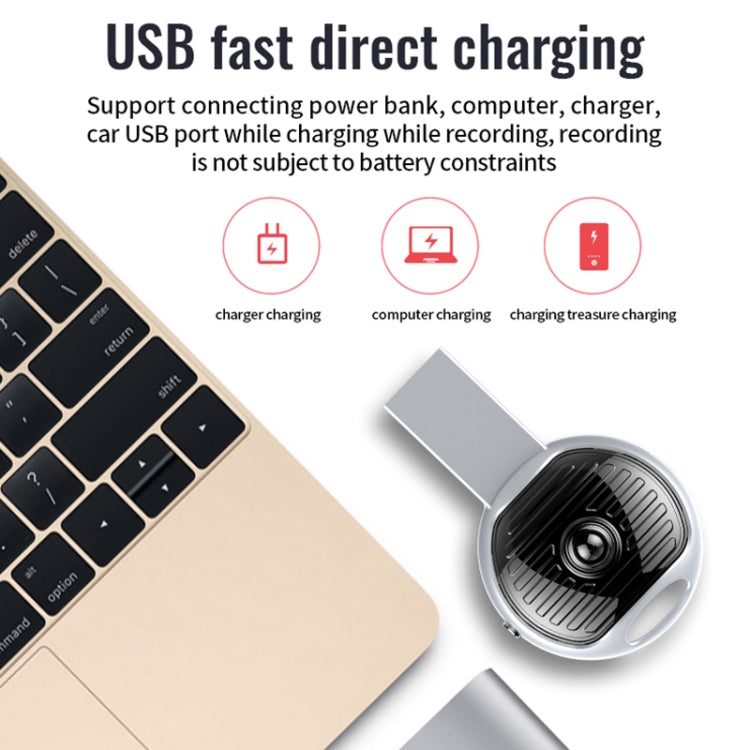 JNN S13 Zinc Alloy U-disk Voice Recorder, Memory:16GB(Silver) - HoMEdemic™ 