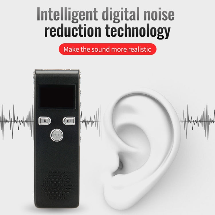 JNN X18 Mini Smart HD Noise Cancelling Voice Recorder, Memory:16GB(Black) - HoMEdemic™ 
