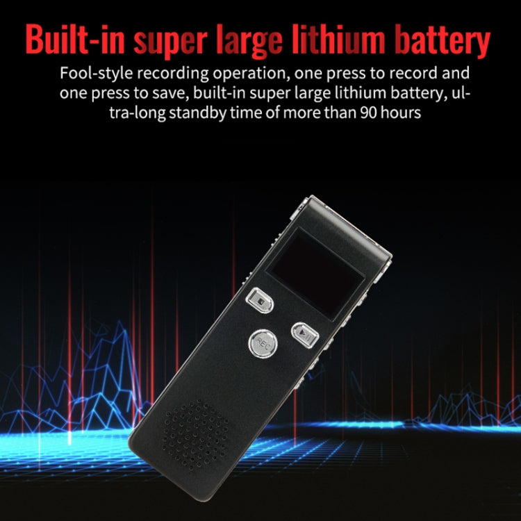 JNN X18 Mini Smart HD Noise Cancelling Voice Recorder, Memory:4GB(Black) - HoMEdemic™ 