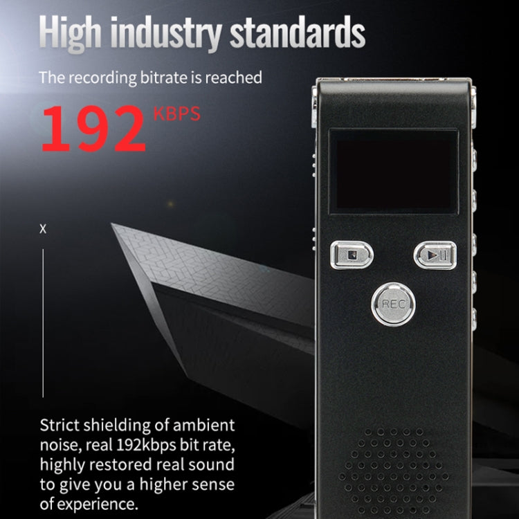 JNN X18 Mini Smart HD Noise Cancelling Voice Recorder, Memory:8GB(Black) - HoMEdemic™ 