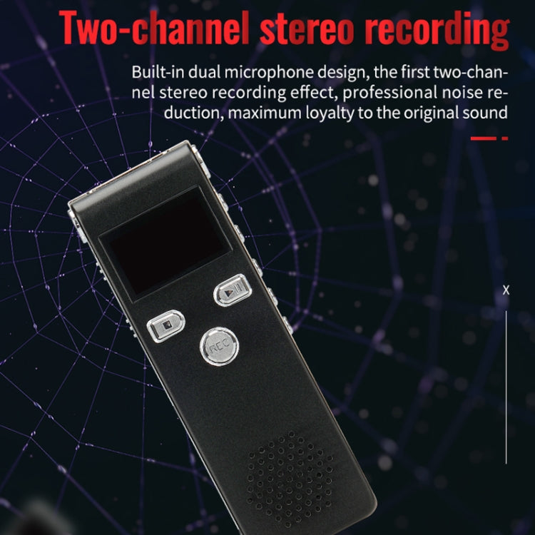 JNN X18 Mini Smart HD Noise Cancelling Voice Recorder, Memory:8GB(Black) - HoMEdemic™ 