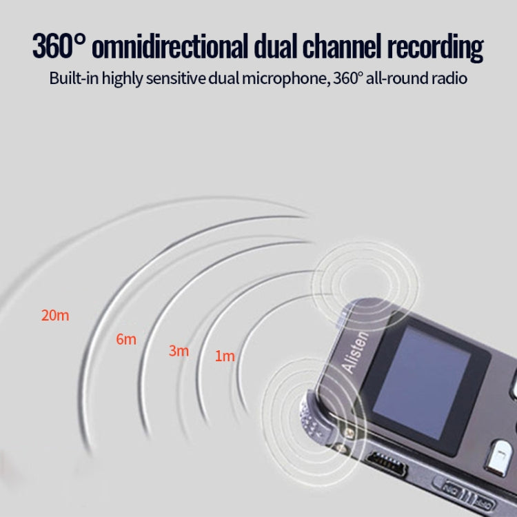 JNN X26 Mini Portable Voice Recorder with OLED Screen, Memory:16GB(Gold) - HoMEdemic™ 