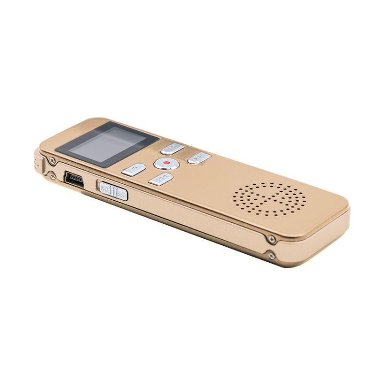 JNN X26 Mini Portable Voice Recorder with OLED Screen, Memory:8GB(Gold) - HoMEdemic™ 