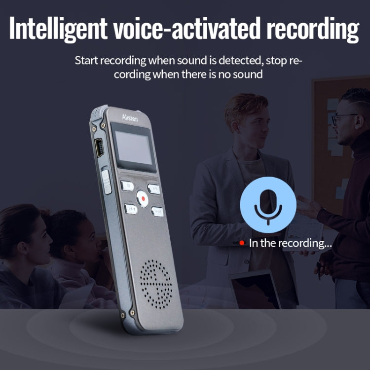 JNN X26 Mini Portable Voice Recorder with OLED Screen, Memory:8GB(Gold) - HoMEdemic™ 