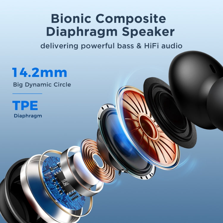 JOYRO0M JR-EW02 3.5mm In-Ear Wired Earphone, Length: 1.2m(Black) - HoMEdemic™ 
