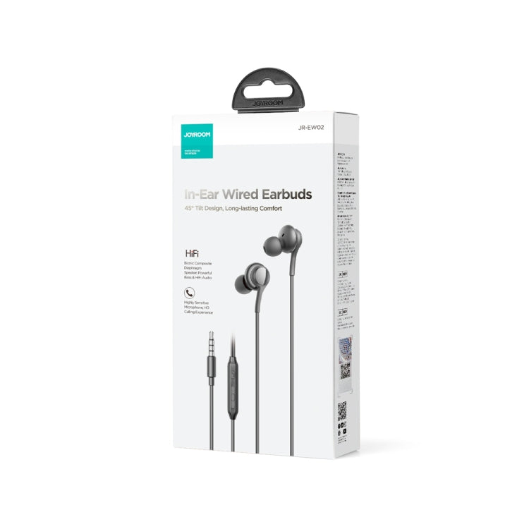 JOYRO0M JR-EW02 3.5mm In-Ear Wired Earphone, Length: 1.2m(Black) - HoMEdemic™ 