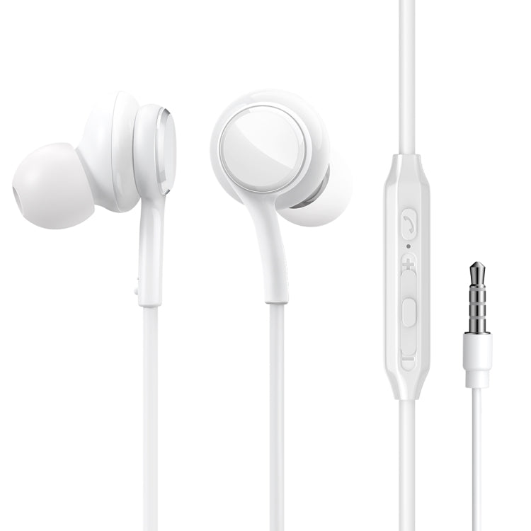 JOYRO0M JR-EW02 3.5mm In-Ear Wired Earphone, Length: 1.2m(White) - HoMEdemic™ 