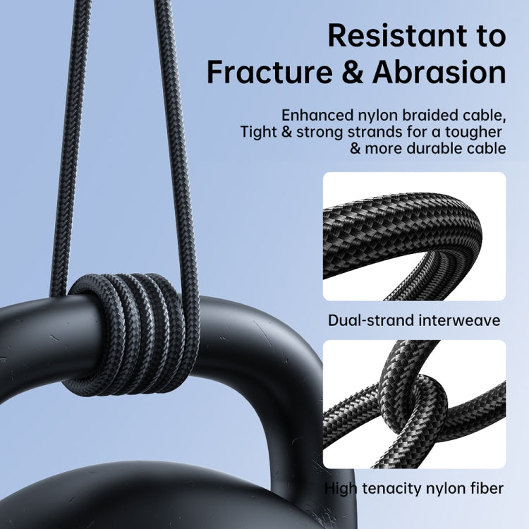 JOYROOM 2.4A USB to 8 Pin Surpass Series Fast Charging Data Cable, Length:0.25m(Black) - HoMEdemic™ 