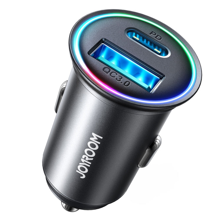 JOYROOM JR-CCN04 60W PD+QC3.0 Mini Metal Car Charger(Black) - HoMEdemic™ 