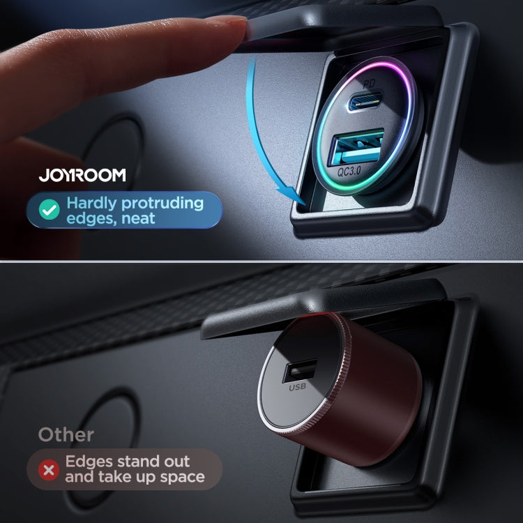 JOYROOM JR-CCN04 60W PD+QC3.0 Mini Metal Car Charger(Black) - HoMEdemic™ 