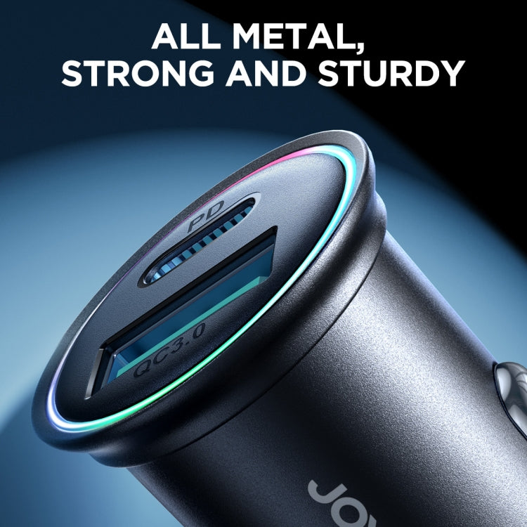 JOYROOM JR-CCN04 60W PD+QC3.0 Mini Metal Car Charger(Black) - HoMEdemic™ 