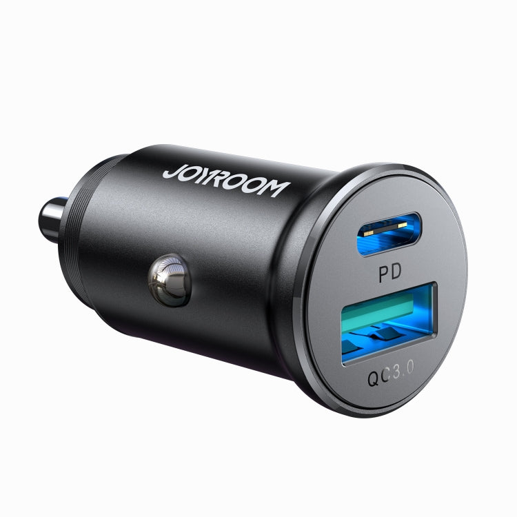 JOYROOM JR-CCN05 30W PD+QC3.0 Mini Metal Car Charger(Black) - HoMEdemic™ 