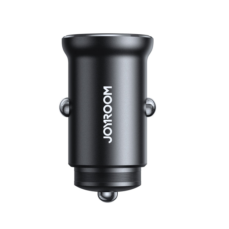 JOYROOM JR-CCN06 30W Dual PD Type-C Mini Metal Car Charger(Black) - HoMEdemic™ 