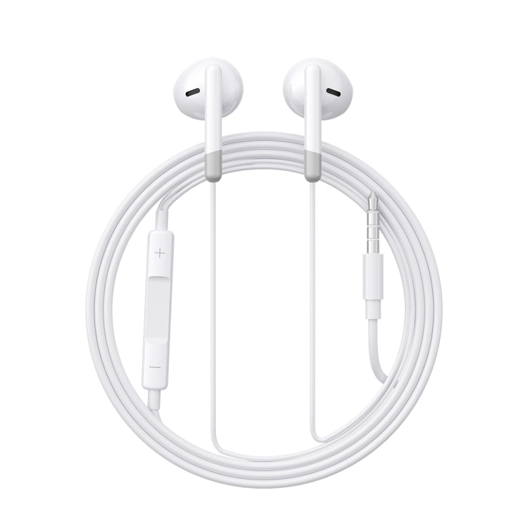 JOYROOM JR-EW01 3.5mm Half In-Ear Wired Earphone, Length: 1.2m(White) - HoMEdemic™ 