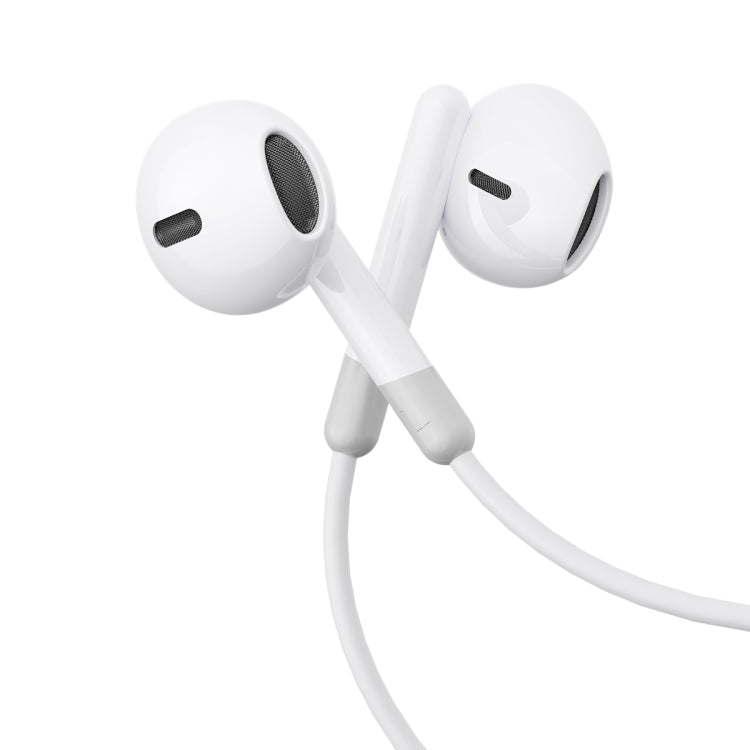 JOYROOM JR-EW01 3.5mm Half In-Ear Wired Earphone, Length: 1.2m(White) - HoMEdemic™ 