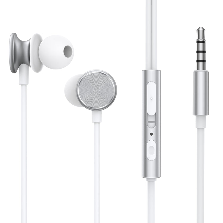 JOYROOM JR-EW03 3.5mm In-Ear Metal Wired Earphone, Length: 1.2m(White) - HoMEdemic™ 