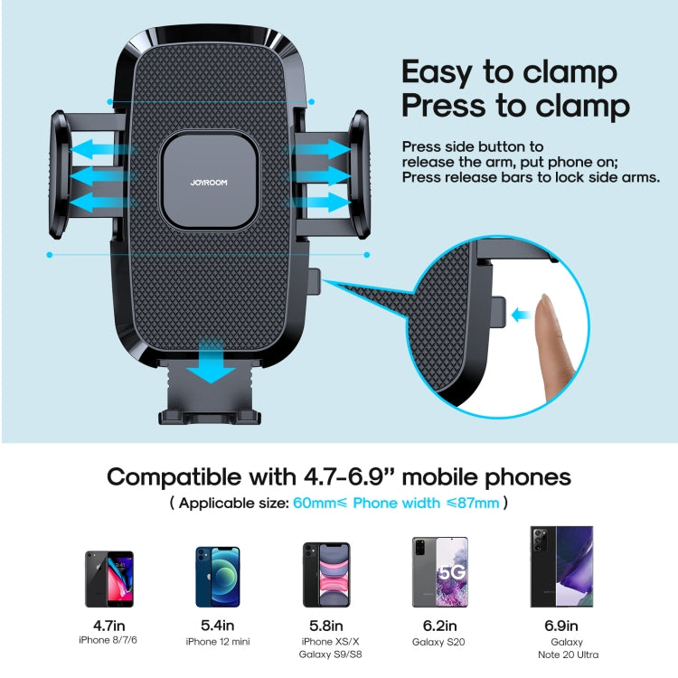 JOYROOM JR-ZS259 360-degree Rotating Stretching Mechanical Dashboard Car Holder for 4.7-6.9 inch Mobile Phones - HoMEdemic™ 