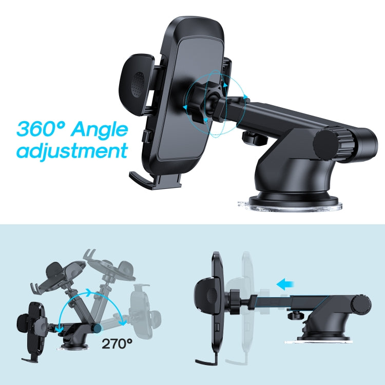 JOYROOM JR-ZS259 360-degree Rotating Stretching Mechanical Dashboard Car Holder for 4.7-6.9 inch Mobile Phones - HoMEdemic™ 