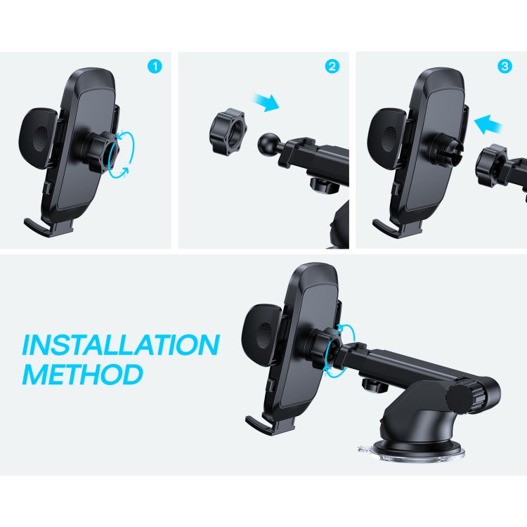 JOYROOM JR-ZS259 360-degree Rotating Stretching Mechanical Dashboard Car Holder for 4.7-6.9 inch Mobile Phones - HoMEdemic™ 