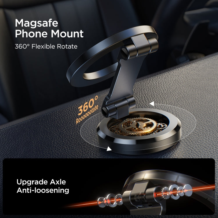 JOYROOM JR-ZS403 Metal Foldable Magnetic Car Phone Mount(Black) - HoMEdemic™ 