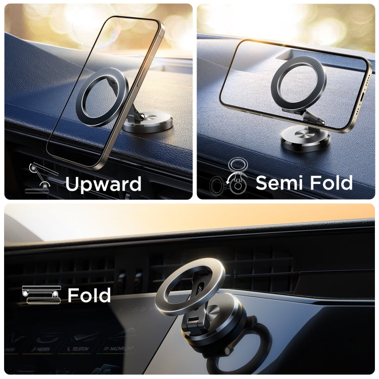 JOYROOM JR-ZS403 Metal Foldable Magnetic Car Phone Mount(Black) - HoMEdemic™ 