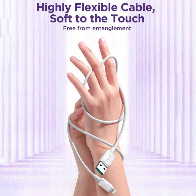 JOYROOM S-AL012A14 Multi-Color Series 2.4A USB to 8 Pin Fast Charging Data Cable, Length:1.2m(White) - HoMEdemic™ 