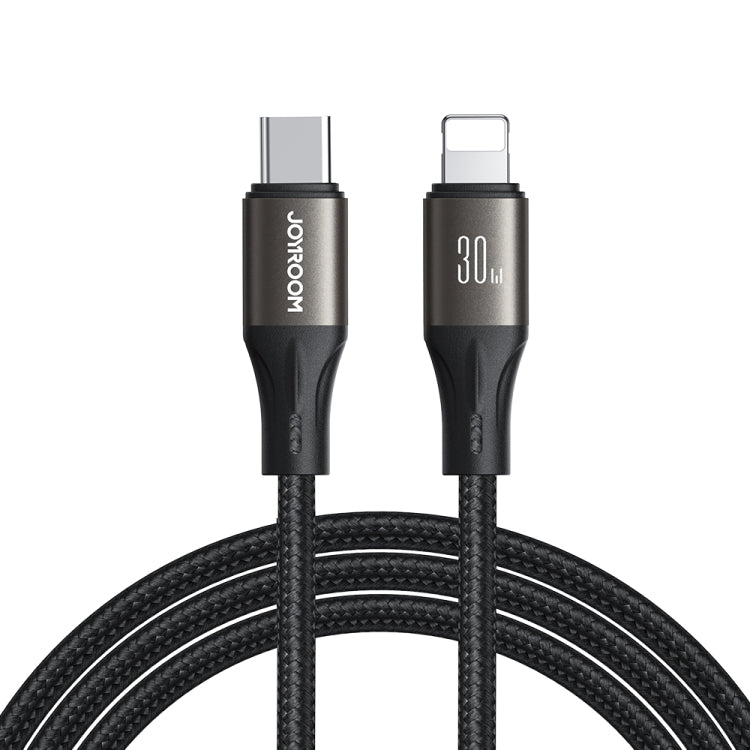 JOYROOM SA25-CL3 30W USB-C/Type-C to 8 Pin Fast Charge Data Cable, Length:1.2m(Black) - HoMEdemic™ 