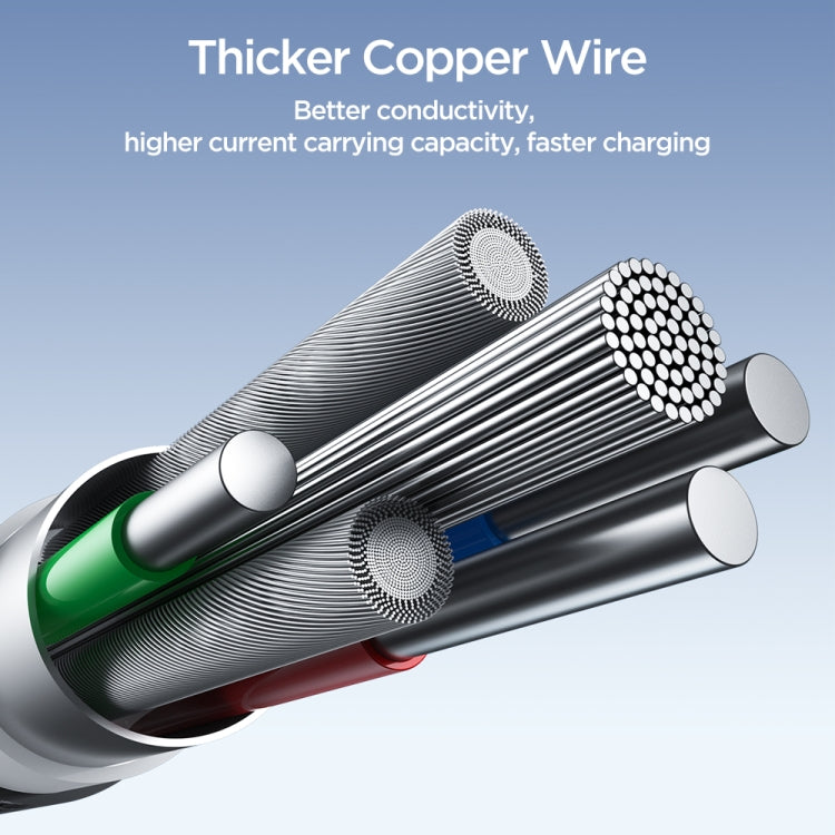 JOYROOM SA25-CL3 30W USB-C/Type-C to 8 Pin Fast Charge Data Cable, Length:1.2m(Black) - HoMEdemic™ 