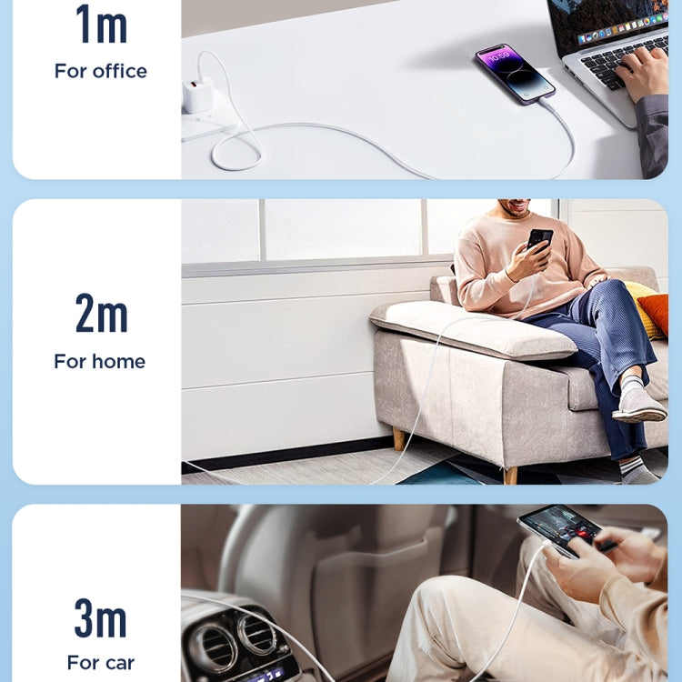 JOYROOM SA26-CL3 Flash Charge Series 30W USB-C / Type-C to 8 Pin Fast Charging Data Cable, Cable Length:1m(Black) - HoMEdemic™ 