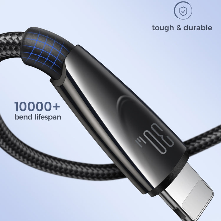 JOYROOM SA31-CL3 30W USB-C/Type-C to 8 Pin Fast Charge Data Cable, Length: 1.2m(Black) - HoMEdemic™ 