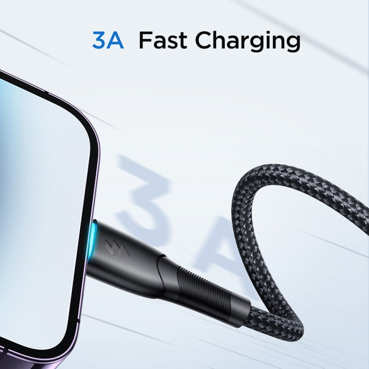JOYROOM SA32-AL3 Starry Series 3A USB to 8 Pin Fast Charging Data Cable, Length:1m(Black) - HoMEdemic™ 