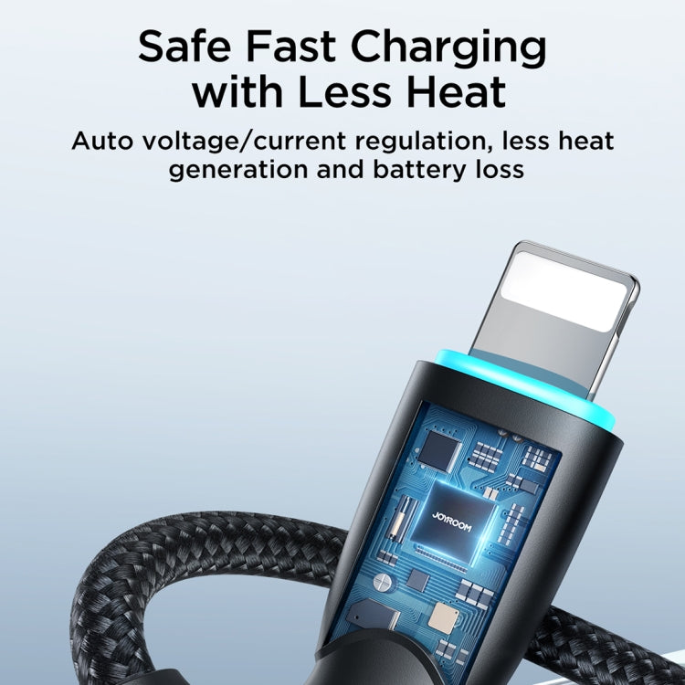 JOYROOM SA32-AL3 Starry Series 3A USB to 8 Pin Fast Charging Data Cable, Length:1m(Black) - HoMEdemic™ 